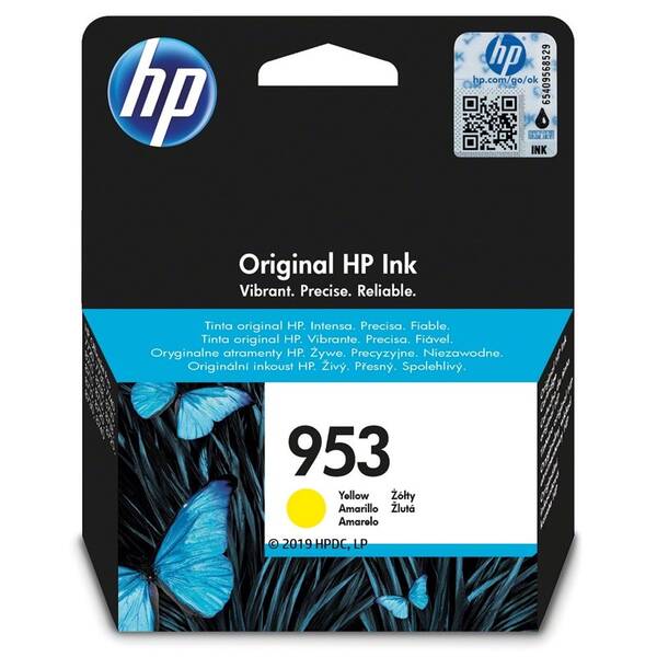 Inkoustová náplň HP 953, 700 stran žlutá

