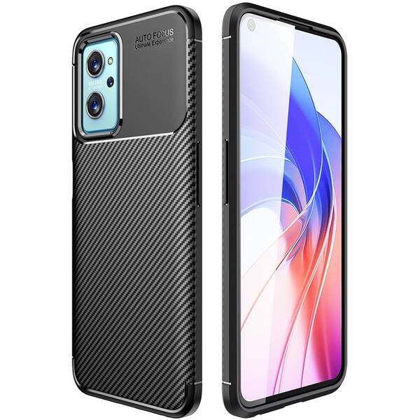 Kryt na mobil WG Carbon na Realme 9i 4G černý

