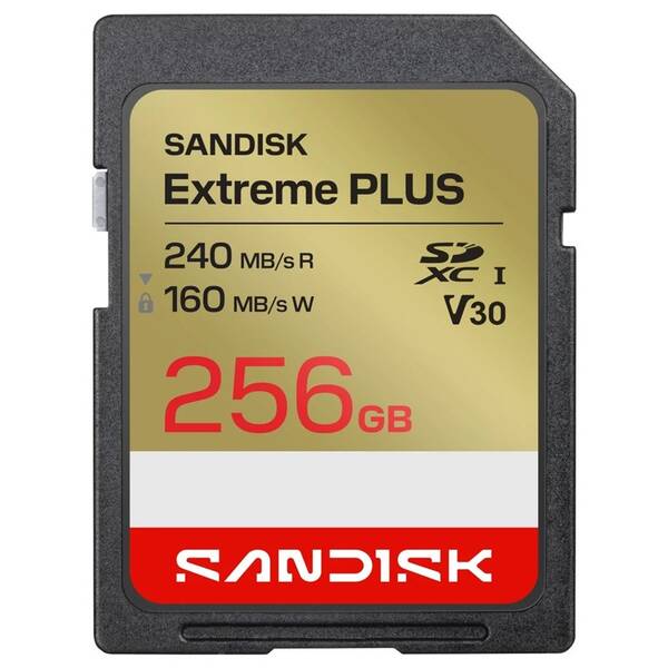 Paměťová karta SANDISK 256GB UHS-I U3 (240R/160W) 

