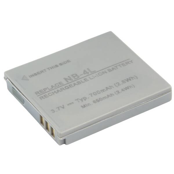 Baterie Avacom Canon NB-4L Li-ion 3.7V 700mAh 2.6Wh šedá

