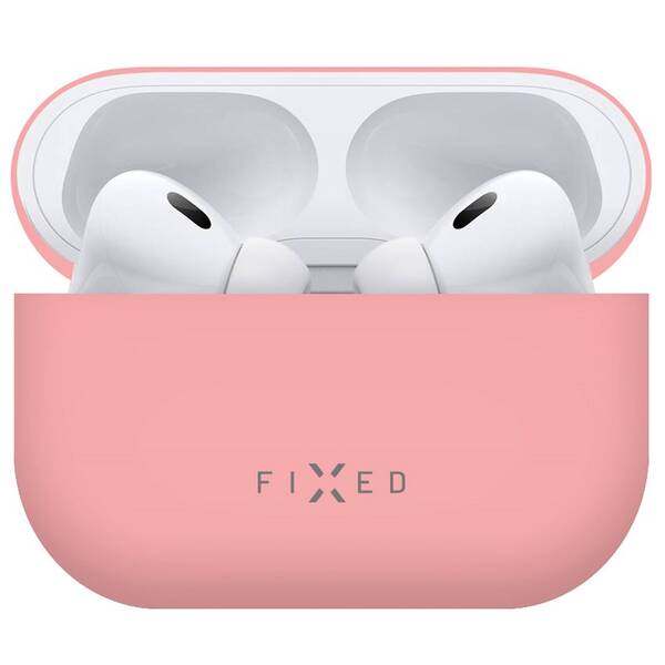 Pouzdro FIXED Silky pro Apple AirPods Pro 2 růžové

