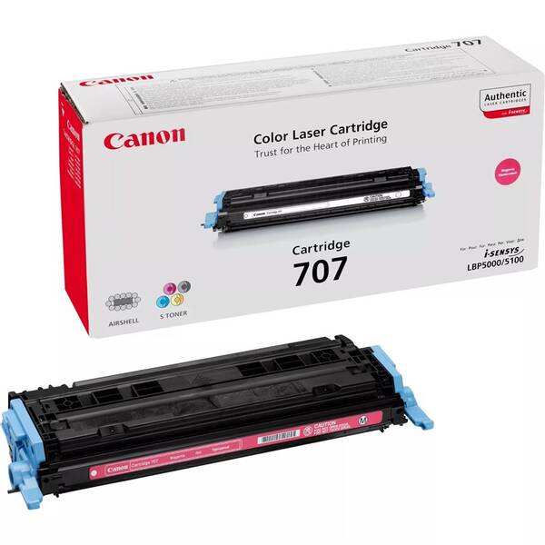 Toner Canon CRG-707M, 2000 stran purpurový

