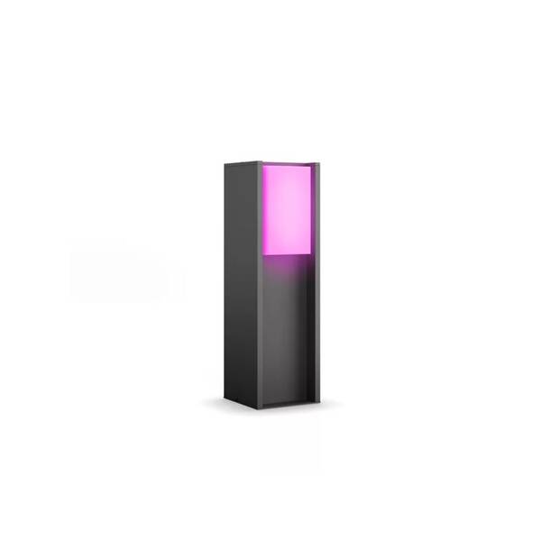 Venkovní svítidlo Philips Turaco Hue pedestal 1xA60 WCA hliník/antracitové

