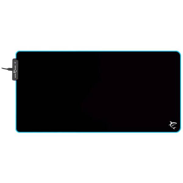 Podložka pod klávesnici a myš White Shark LED LUMINOUS XL, 80 × 35 cm černá

