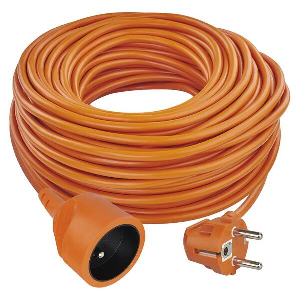 Kabel prodlužovací EMOS 1x zásuvka, 40m oranžový

