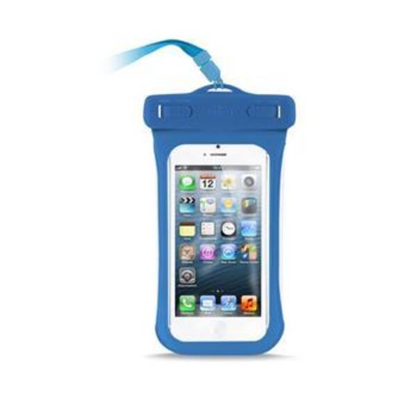 Pouzdro na mobil Puro Water Slim pro 4,2" modré

