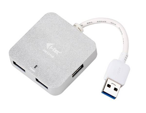 USB Hub i-tec USB 3.0 / 4x USB 3.0 stříbrný


