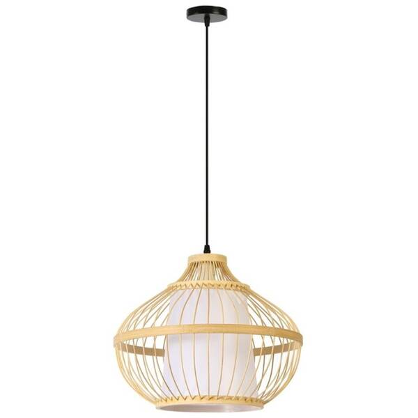 Závěsné svítidlo IMMAX BOHO PINCHOS, D40cm, E27, bambusové dřevo černé/hnědé


