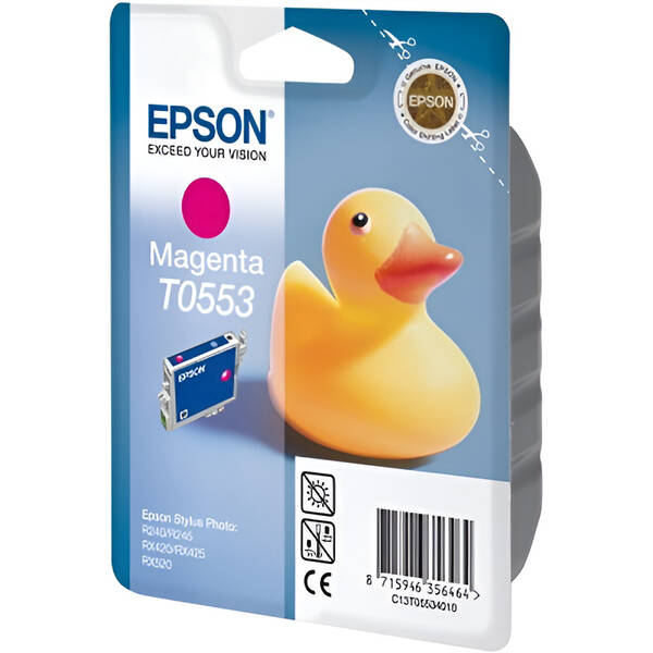 Inkoustová náplň Epson T0553, 8 ml purpurová

