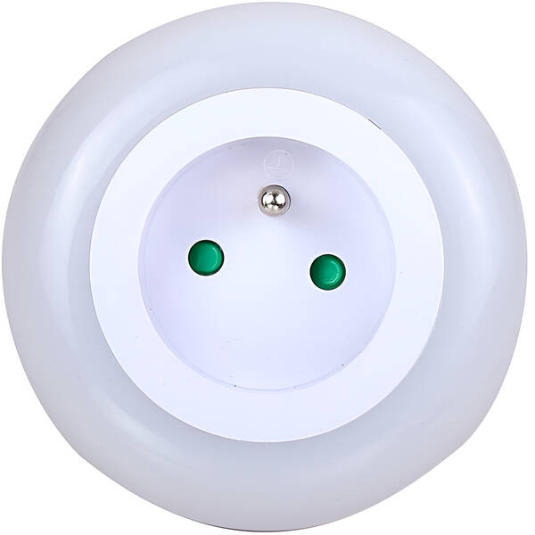 Noční světlo RETLUX RNL 101 LED s průchozí zásuvkou bílé

