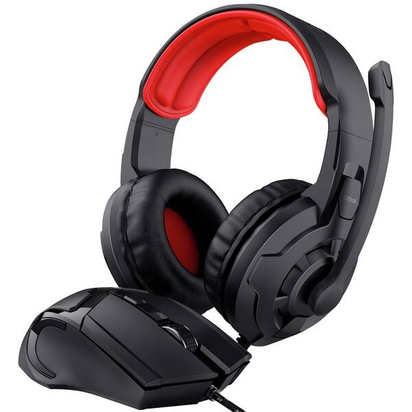 Herní set Trust Basics Gaming headset + myš černý

