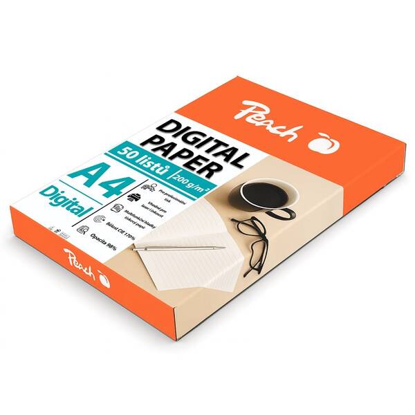 Papíry do tiskárny Peach Digital A4 200g - 50 listů 

