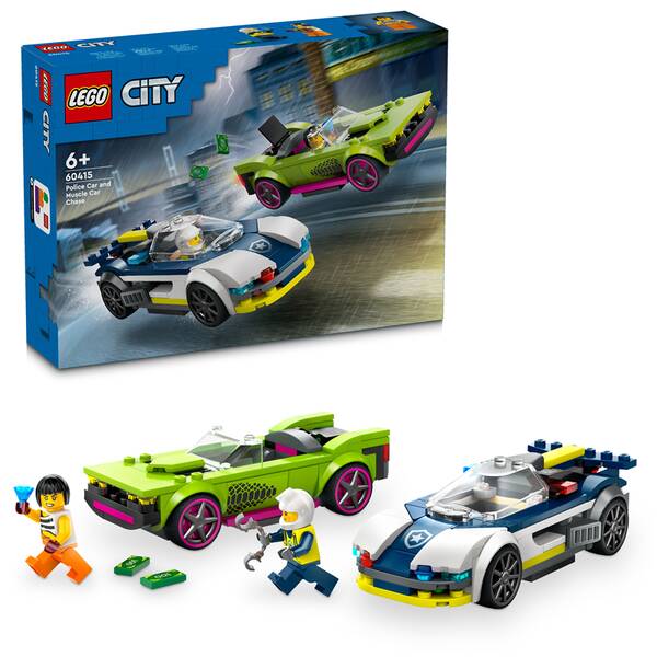 Stavebnice LEGO® City 60415 Honička policejního auta a sporťáku 

