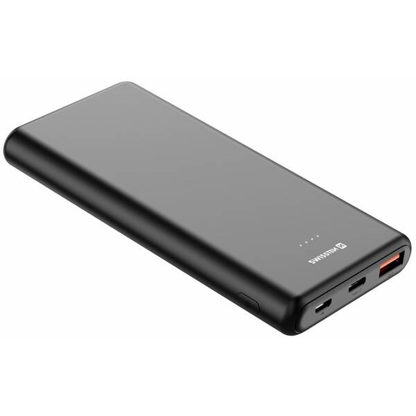 Powerbanka Swissten Power Line 10 000mAh 20W černá

