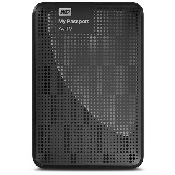 Externí pevný disk 2,5" Western Digital AV-TV 1TB USB 3.0 černá barva
