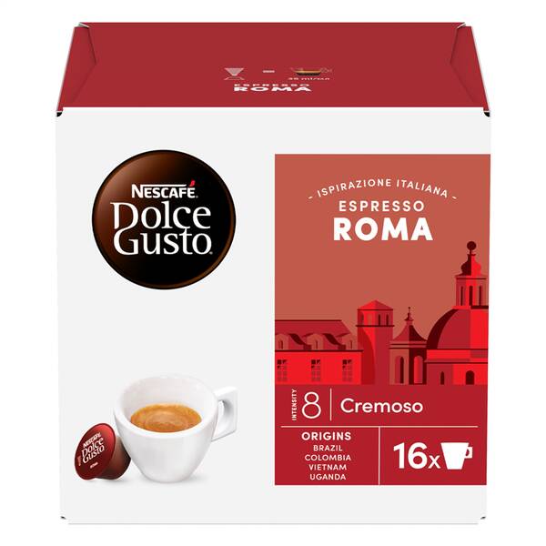 Kapsle pro espressa NESCAFÉ Espresso Roma (16 ks) 


