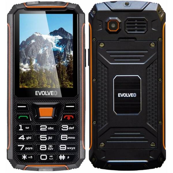 Mobilní telefon Evolveo StrongPhone Z5 černý/oranžový

