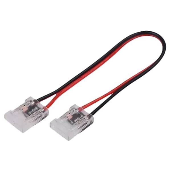 Konektor Solight propojovací, flexibilní, pro COB LED pásky 0,8cm, délka 15cm černý

