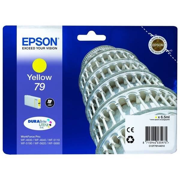 Inkoustová náplň Epson 79, 800 stran žlutá

