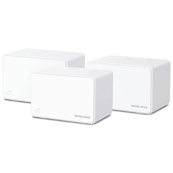 Komplexní Wi-Fi systém Mercusys Halo H90X, AX6000 WiFi6 Mesh (3-pack) bílá barva
