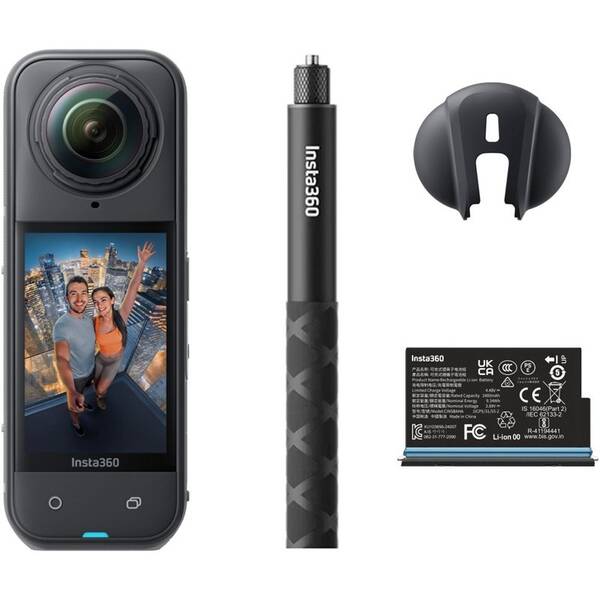 Outdoorová kamera Insta360 X5 Starter Bundle černá barva
