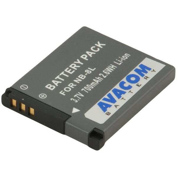 Baterie Avacom Canon NB-8L Li-Ion 3.7V 700mAh 2.6Wh šedá

