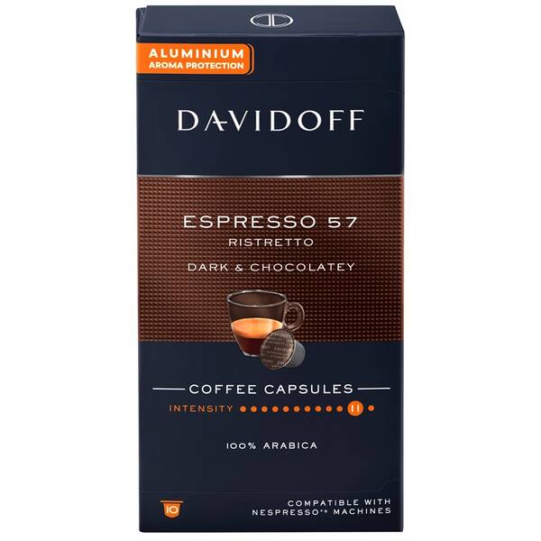 Kapsle pro espressa Davidoff Café Espresso 57 55 g Ristretto (10 ks) 

