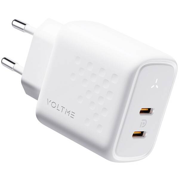 Nabíječka do sítě Voltme Revo 45 2xUSB-C 45W bílá

