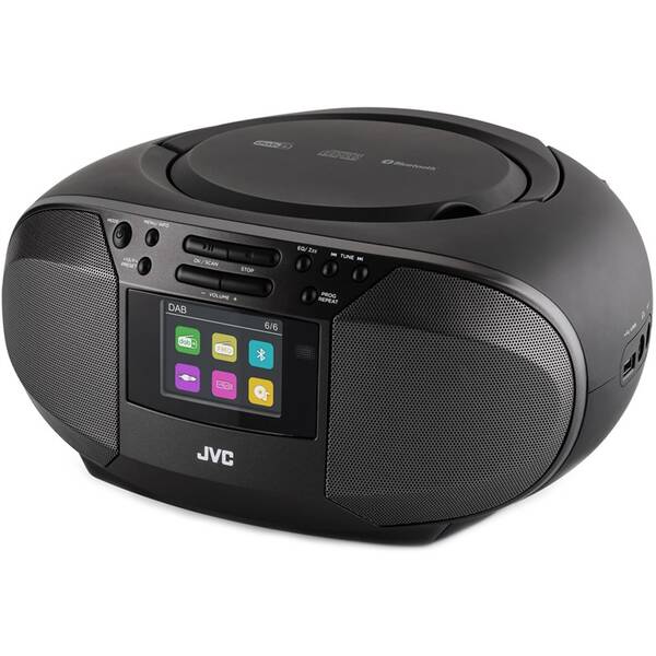 Radiopřijímač DAB+/CD JVC RD-E664B-DAB černý

