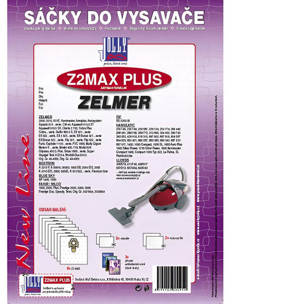 Sáčky do vysavače Jolly Z2 MAX PLUS ( 8 ks) 

