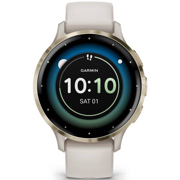 Chytré hodinky Garmin Venu 3S - Cream Gold / Ivory Silicone Band 

