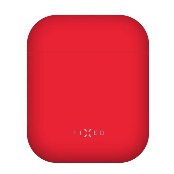 Pouzdro FIXED Silky pro Apple AirPods 1 a 2 červené

