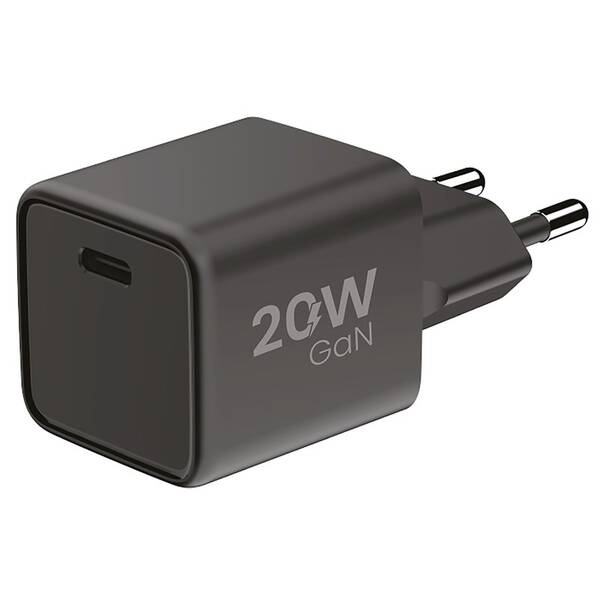 Nabíječka do sítě WG GaN, 1xUSB-C, PD 20W černá


