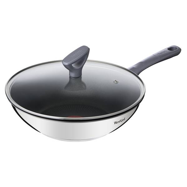 Pánev WOK Tefal G7309955, 28 cm, poklice nerez

