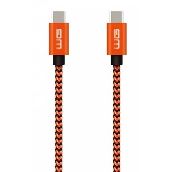 Kabel WG USB-C/USB-C, 1m oranžový

