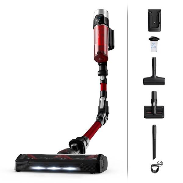 Tyčový vysavač Rowenta RH2079WO X-Force Flex 9.60 Animal Care 3 v 1, 100 AW červený


