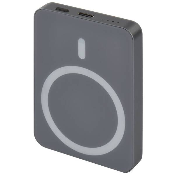Powerbanka EMOS WI 522, 5 000 mAh, 20 W+Wireless šedá

