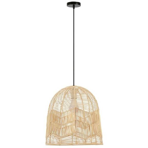 Závěsné svítidlo IMMAX BOHO PELO, D40cm, E27, přírodní ratan černé/hnědé

