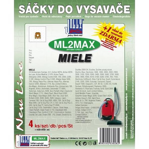 Sáčky do vysavače Jolly MAX ML 2 (4 ks) 
