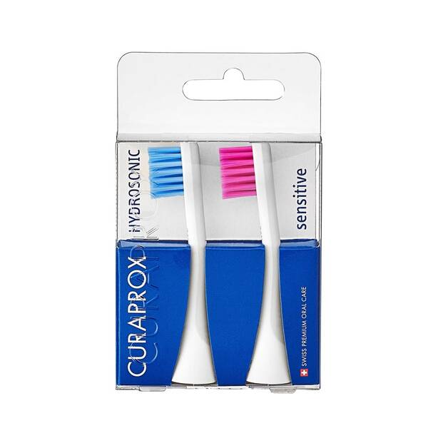 Náhradní hlavice CURAPROX Sensitive (2 ks) modrá/růžová

