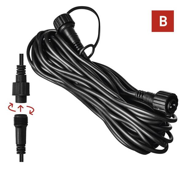 Prodlužovací kabel EMOS EXT. WIRE, IP44 (10m) černý

