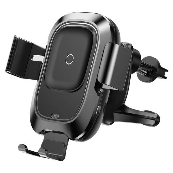 Držák na mobil Baseus Wireless Charger Smart Vehicle Bracket Air Vent černý


