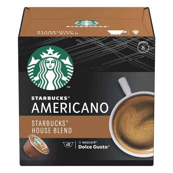 Kapsle pro espressa Starbucks MEDIUM HOUSE BLEND 12 Caps 

