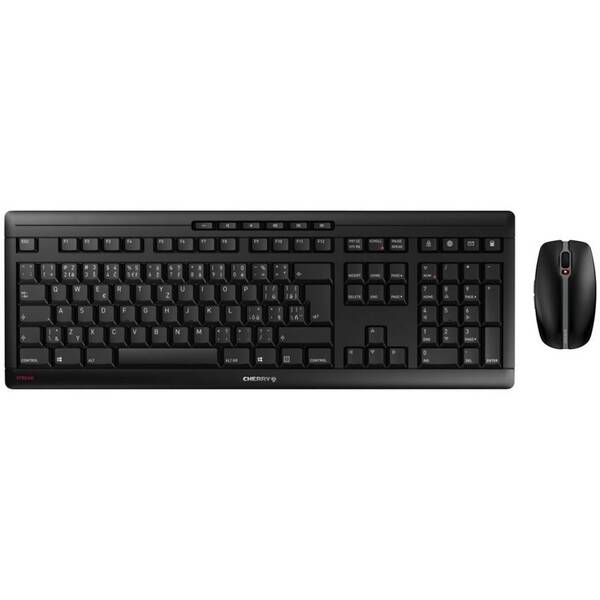 Klávesnice s myší Cherry STREAM DESKTOP RECHARGE  CZ+SK černá/šedá

