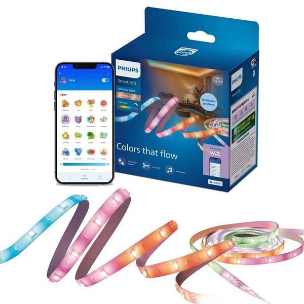 LED pásek Philips Smart LED RGBIC LED strip 4m Type-C bílý

