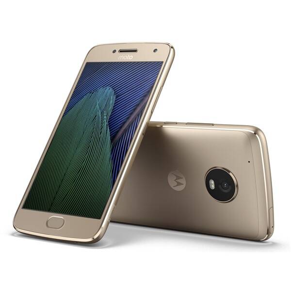 Mobilní telefon Motorola Moto G Plus 5.generace Dual SIM zlatá barva
