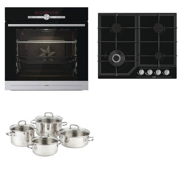 Set výrobků Mora VTCS 785 BXB + VDP 645 GB8 + nádobí černý/nerez

