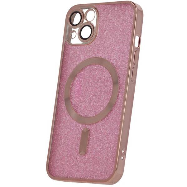 Kryt na mobil CPA Mag Glitter Chrome na Apple iPhone 13 Pro Max růžový

