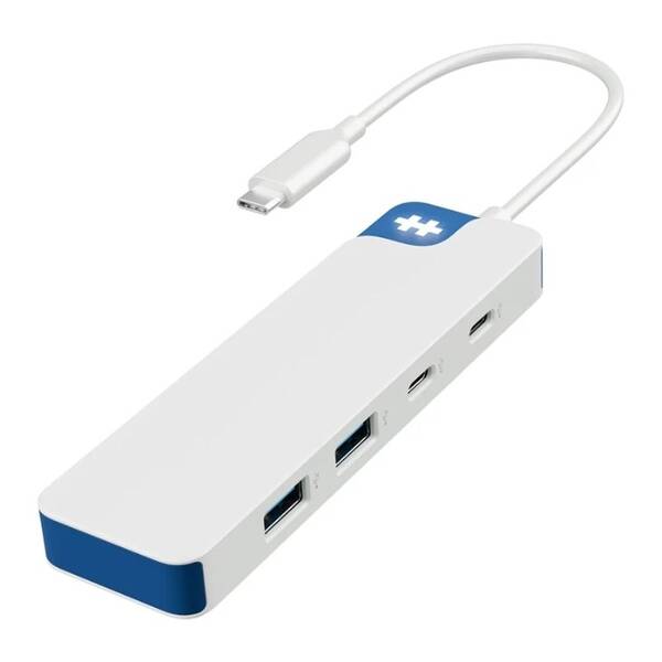USB Hub HyperDrive Flex 4 Port USB-C Combo bílý/modrý

