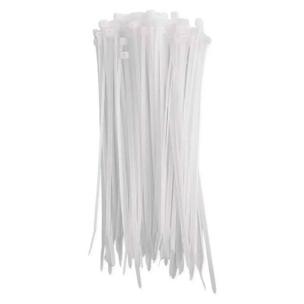 Stahovací pásky EMOS 200×3,5MM, 100KS bílé

